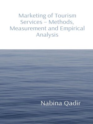 cover image of Marketing of Tourism Services--Methods, Measurement and Empirical Analysis